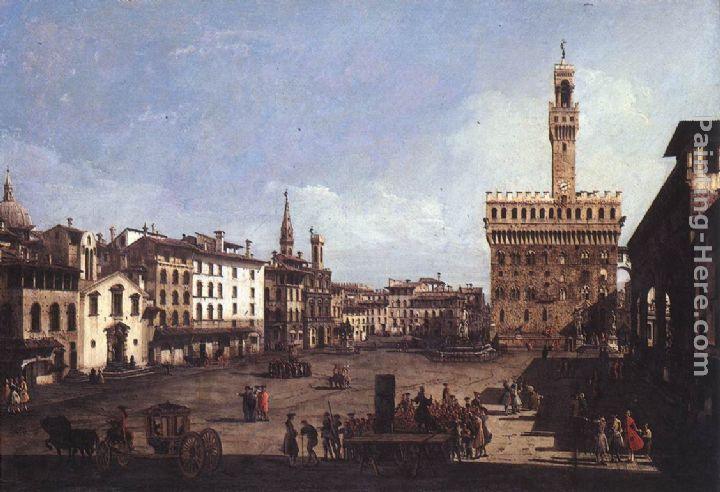 Bernardo Bellotto The Piazza della Signoria in Florence